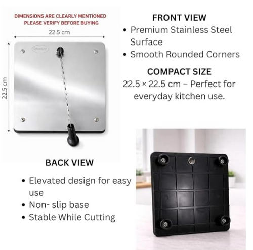 STAINLESS STEEL CHOPPING BOARD